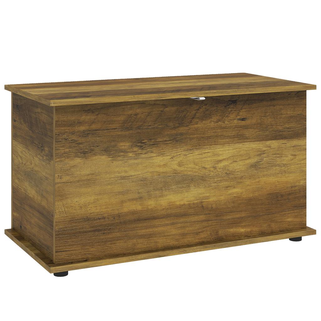 Storage Chest Large 102L Blanket Box 80 X 40 X 45cm, Brown
