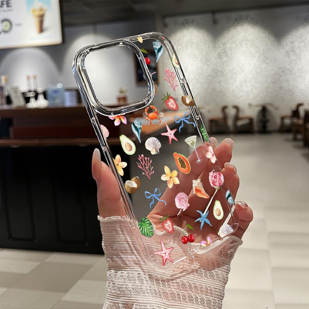 Acrylic Phone Case for iPhone 11 12 13 14 Pro 12 14 16 Pro Max for Samsung A16 A36 A56 S24 FE High-quality Painted Anti-fall Mobile Phone Case