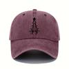 Christmas Print Retro Lightweight Washable Women'S Baseball Cap With Adjustable Sun Visor Holiday Event Hat