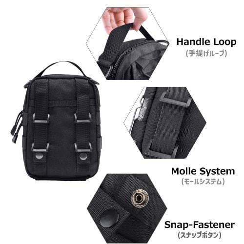 Azarxis Molle Pouch, Molle System Utility Pouch, Airsoft, Medical Pouch, Emergency Preparedness, EDC Pouch, Military, Tactical, Survival, Fishing, Out