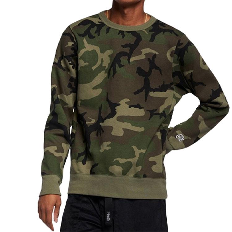Nike Pullover Herren Olivgrün Rundhalsausschnitt Moderat Regulär CN5374-222