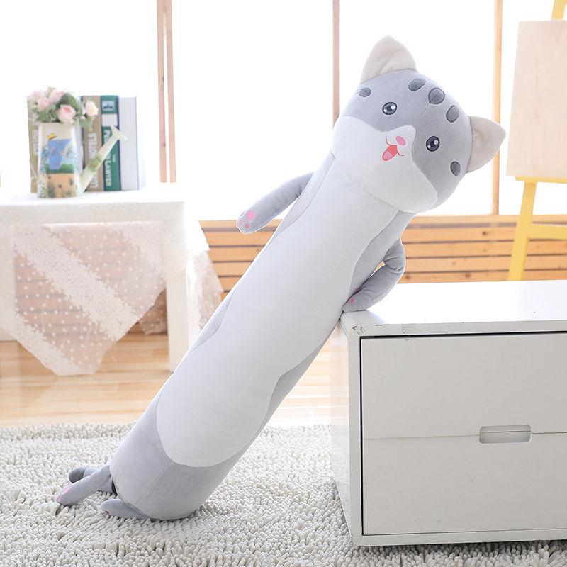 Long Strip Pute Sylindrisk Plysj Sovepute Avtagbar Vaskbar Seng Sovepute