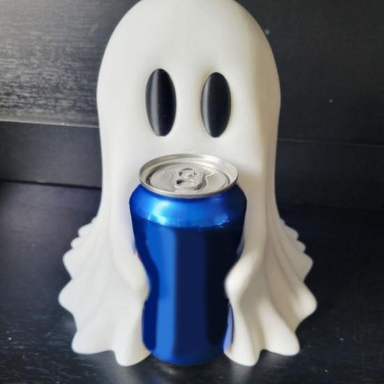 Halloween Ghost Drink Holder Spooky 3D Printed Ghost Soda Beverage