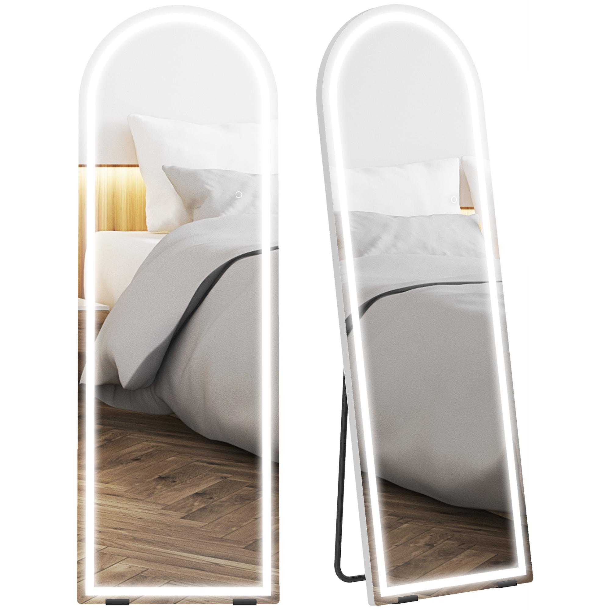 Full-Length Standing Mirror with Lights 150x50cm