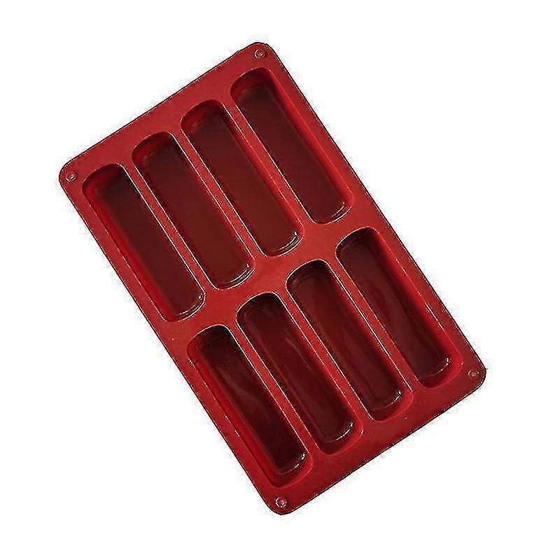2 Stück Twinkie Kuchenform Silikon Eclair Form Fingerförmige Formen Zylinder Silikonformen Zum Backen, Seife, Harz, Schokoriegel