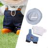 Plush Doll Clothes Soft Clothing for 6.69inch Dolls Girls Boys DIY Gift Blue Hat