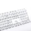 132Keys Transparent Keycaps 10mm Profile Keycap Set for Mechanical Keyboards with Color Lighting Side/Top Print