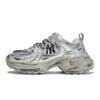 MLB New York Yankees Casual Shoes Women's Low top Beige/Gray/Silver 3ASHW045N-50SIS(Team80BOX)