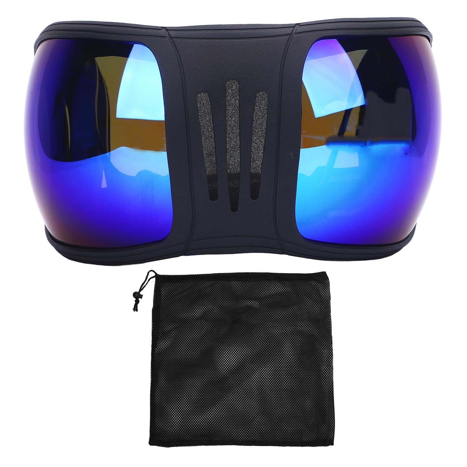 

Horse Racing Goggles Plastic Windproof Sand Proof Protective Sports Horse Sunglasses for Harness Sup Blue