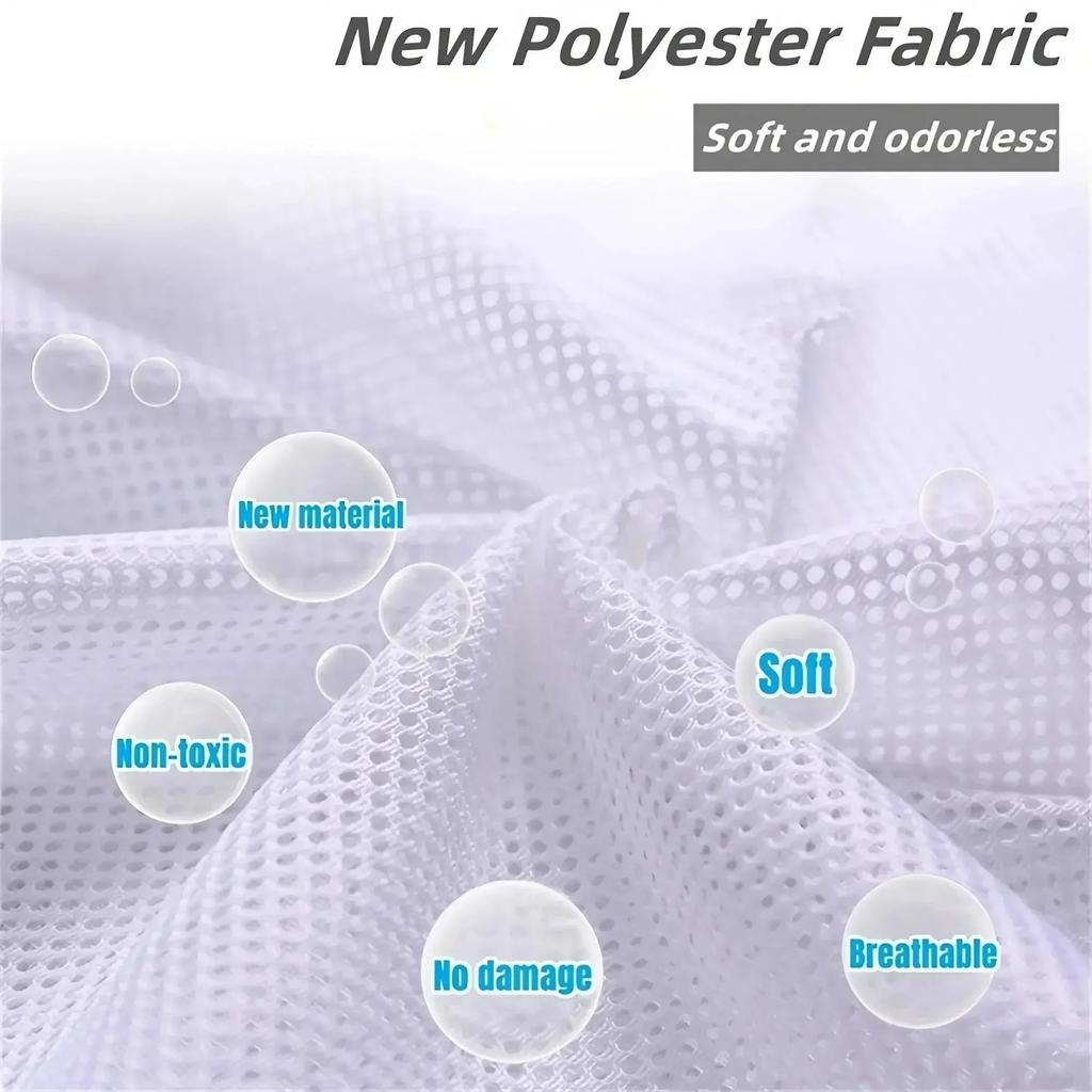 1PC Drawstring Laundry Bag Large Capacity Mesh Coarse Mesh Wash Bag For Clothes Jeans Blankets Durable Washing Net