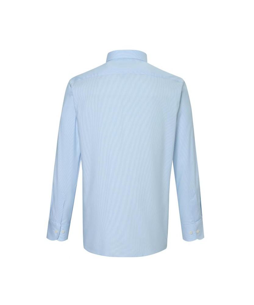Dagseusyeocheu Cotton Blend Easy Care Striped Pattern Dress Shirt Comfort Slim Fit_Dla1Shdl223B1