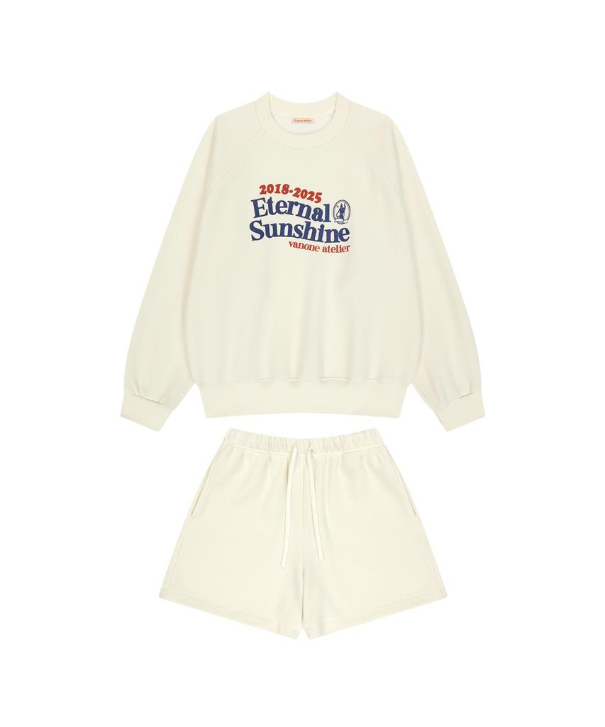 Banwonateullie Eternal Sunshine Sweat Set-Up_Cream