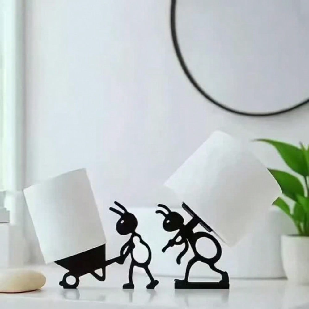 Minimalist And Practical Tissue Holders - Featuring a Cute Modern Ant Design with a Lively Animal Shape. This Elegant Toilet Paper Box