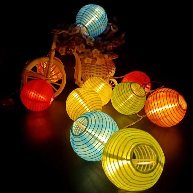 800MAH LED Waterproof Lantern Solar String Fairy Light Outdoor Solar Power Lamp Christmas Garland for Wedding Home Garden Deco