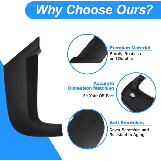 Rear Left Driver Side C Pillar Mould Trim for Honda Civic 2012-2015 Door Window Pillar Post Exterior Repair Cover Trim Black No.72761-TR3-A00