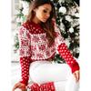 New autumn and winter products, casual Christmas snowflake long sleeved round neck knitted pullover sweater 3497 KTB