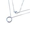 SWAROVSKI Circle Pendant Rhinestone Necklace Not specified Silver Women Used