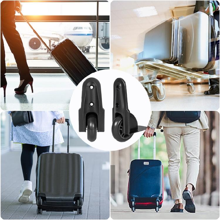 Luggage Wheels Set of 2 Easy Installation Suitcase Replacement Directional Wheels Rotation Spinner Suitcase Accessories