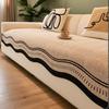 2025 New Plush Shaped Sofa Cushion Autumn And Winter New Straight Leather Sofa Cushion Thickened Non-slip Irregular Sofa Cover