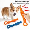 Kauspielzeug aus Gummiseil für Hunde, bissfest, auch für aggressive Kauer, interaktives Spielzeug, Zahnungshilfe, Reinigungsspielzeug gegen Langeweile