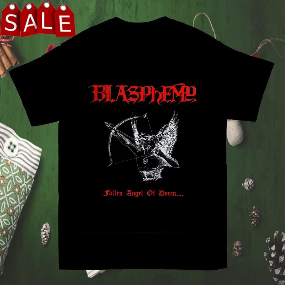 Богохульство Падший Ангел Рока  Полный Размер S-5XL  BT1169 Унисекс Футболка S