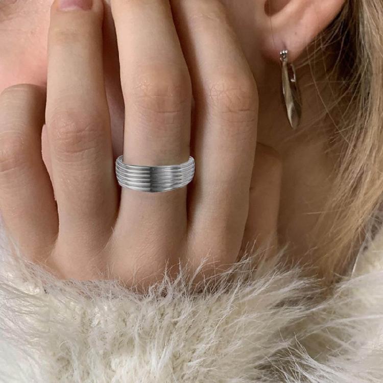 Versatile Stainless Steel Rings Jewelry DIY Drip Glue Rings for Everyday Wear