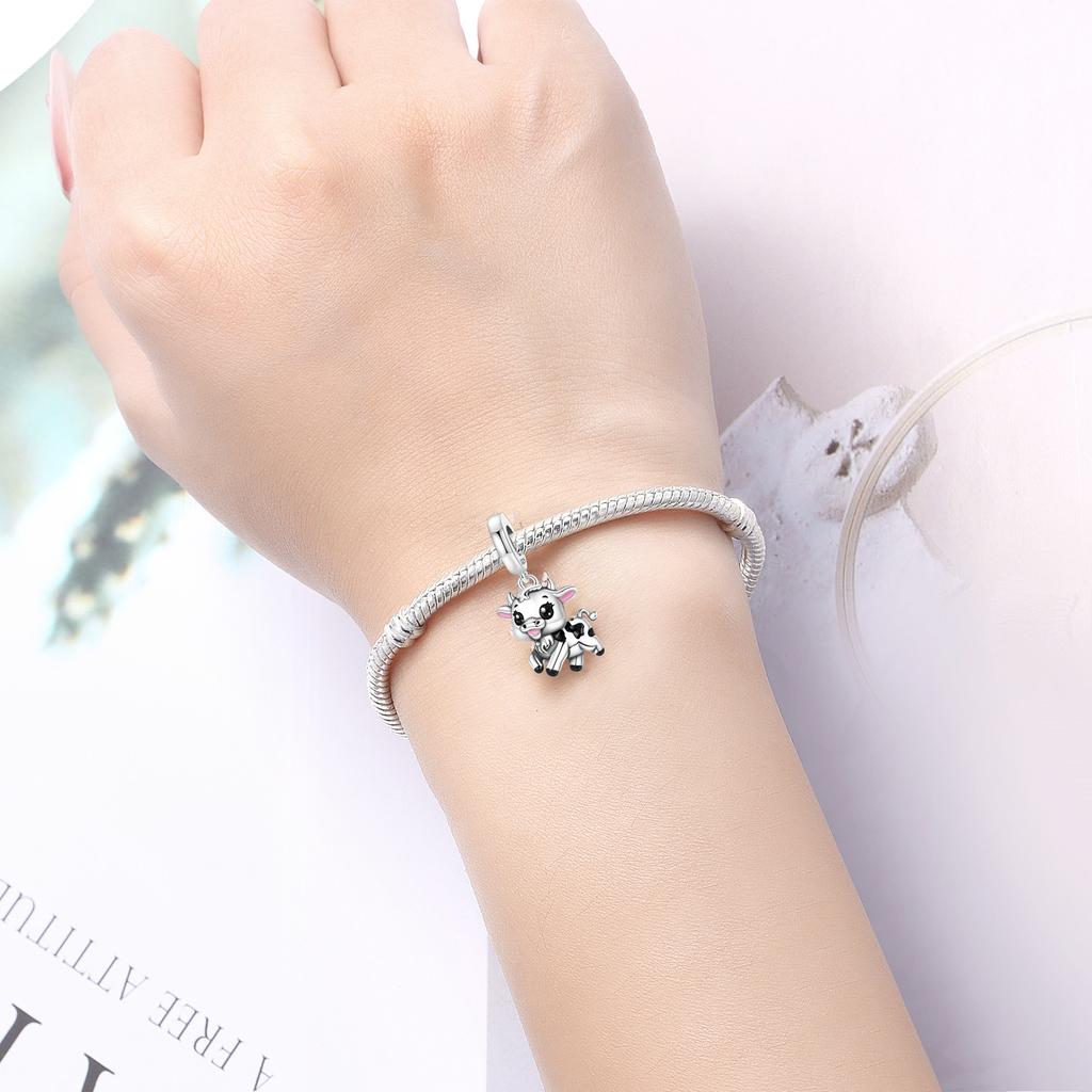 Copper Cute Calf Animals Original Pendants Bracelet Charms Jewelry Party Beads Diy Trendy Gifts