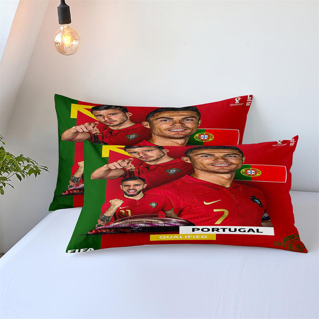 Home Textile Quilt Set Four-Piece World Cup Football 3D Printing Three-Piece Bedding
