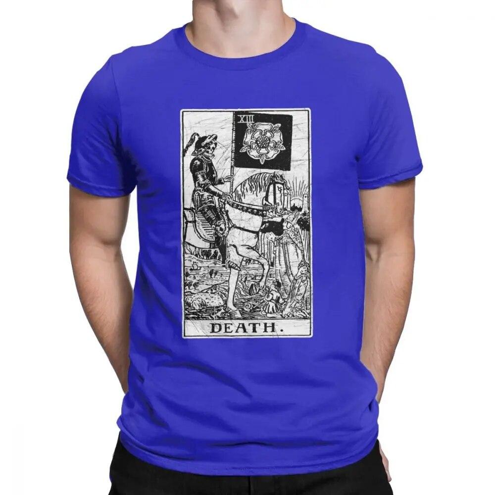Unisex T-Shirt Death Tarot Card Major Arcana Fortune Telling Occult Cotton The Magician Empress T Shirt Oversized