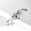 Fashion Jewelry Bowknot Navel Button Ring Rhinestone Body Jewelry  Body Piercing