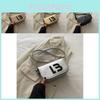 Trendy Black And Khaki Pu Leather Saddle Bag Fashionable Crossbody For Daily Outfits