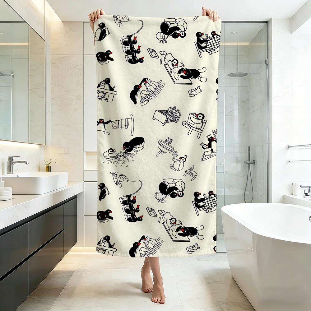 Cute P-PinguS Towel Five-Star Hotel Quality Eco-Friendly Ultra Soft Thick Towels & Beach Towels