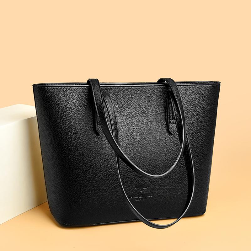 Geantă Tote la Modă și Minimalistă, Geantă de Umăr de Mare Capacitate, Geantă Tote Retro, Geantă de Mână pentru Femei, Geantă de Umăr Casual pentru Cumpărături