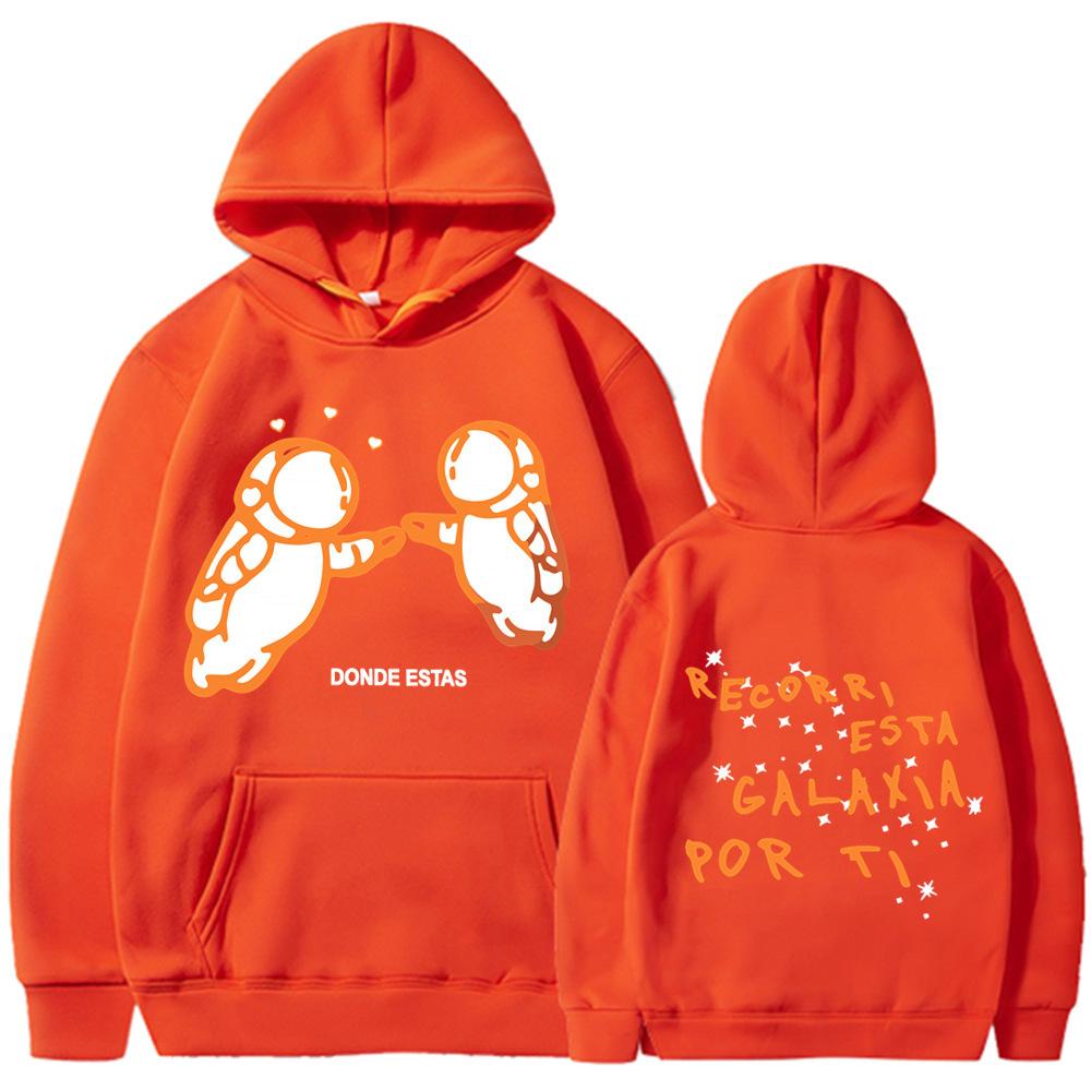 New Thread Recorri Esta Galaxia Por Ti Print Casual Sweater Hoodie Sweater