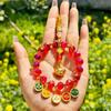 Pendentif de voiture Dieu de la richesse Lingyin Wulu de Hangzhou: Boulier Coloré pour Décoration de Véhicule Haut de Gamme, Symbolisant la Paix et la Fortune