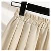 DIMANAF 2026 Summer New Plus Size Women Waist Elastic Shorts Skirts Casual Loose Fashion Lady Bottoms Pleated Skirt