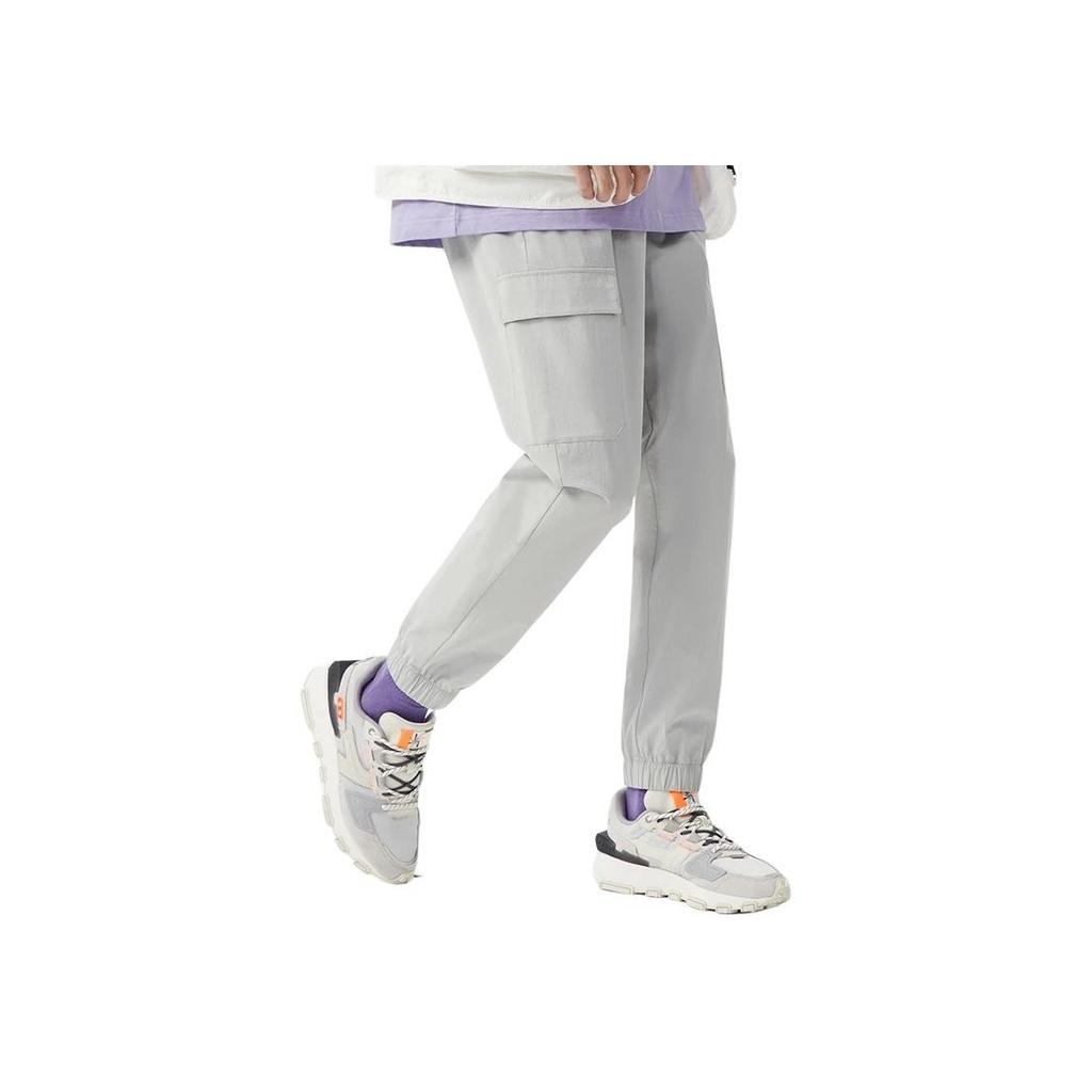 Li-Ning Badfive Deceptive Tactics Jogger Knit Sports Pants Men Bottoms Brick-Grey AYKS365-4