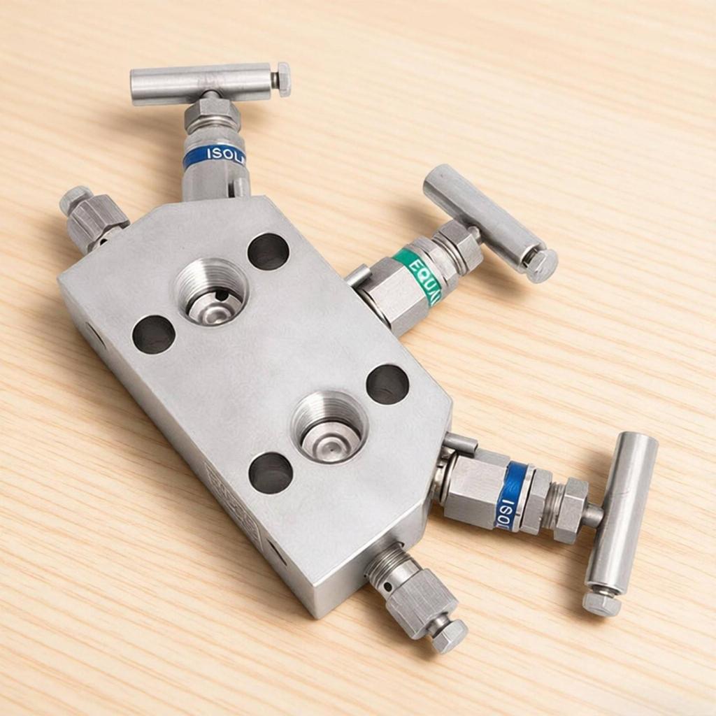 Three-Valve Sender Hand-Operated Coplanar-Flange for Industrial
