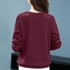 T-Shirt Oberteile Damen Baumwollbluse Oversize Bequem Stretch Langarm T-Shirt Einfarbig Rundhals Locker sitzende Oberteile