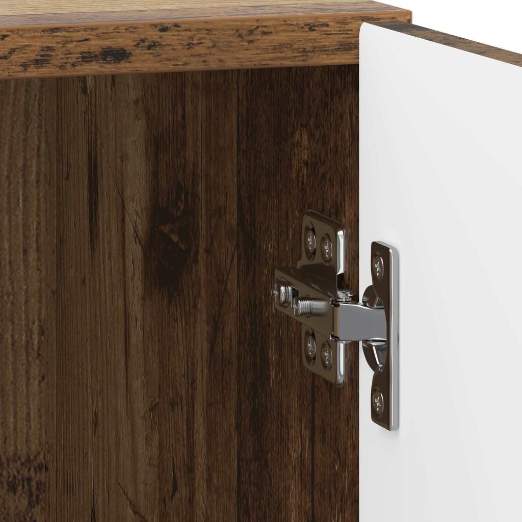 Nightstand Reclaimed Wood Look 43 x 34.5 x 50 cm Engineered Wood