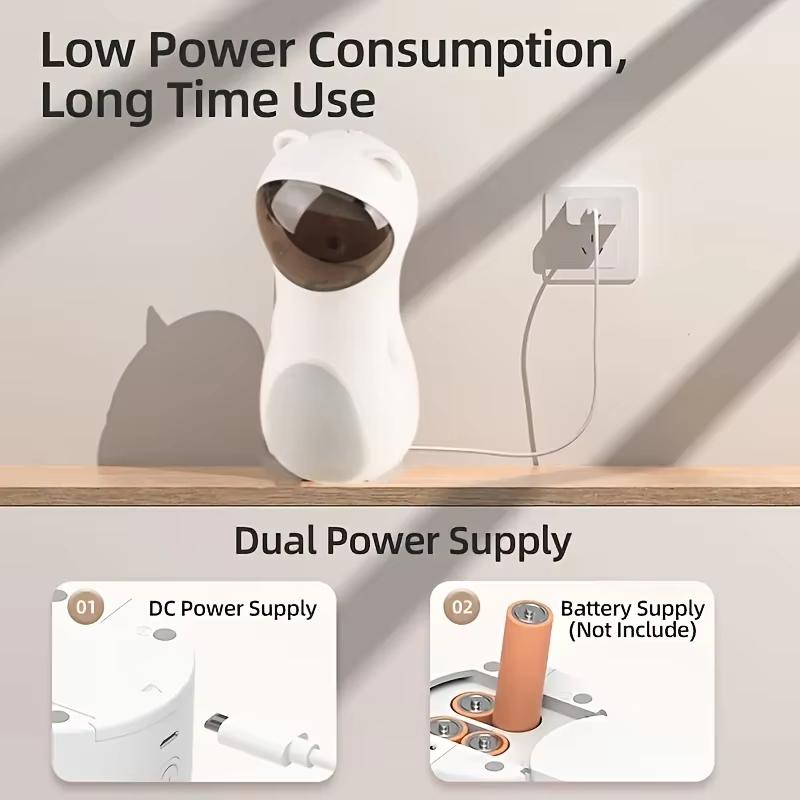 Automatic Laser Cat Toy with Spinning Laser for Cats - Interactive Play Mode, Adjustable Speed, 15-Minute Timer, USB or Battery