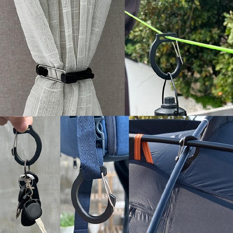 5Pcs Camping Carabiner Buckle Tent Accessory Multifunction Tent Hooks Equipment