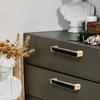 Zinc Zinc Zinc Alloy Square Single Hole Handle Black Black Gold Handle Cabinet Handle  Cabinet Doors