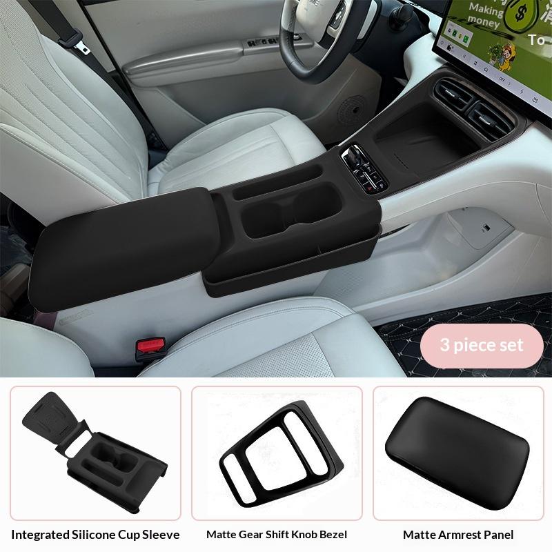 For 24 Geely EX2 Car Integrated All Inclusive Wireless Water Filling Cup Silicone Pad Anti Scratch and Anti Fouling Accessories