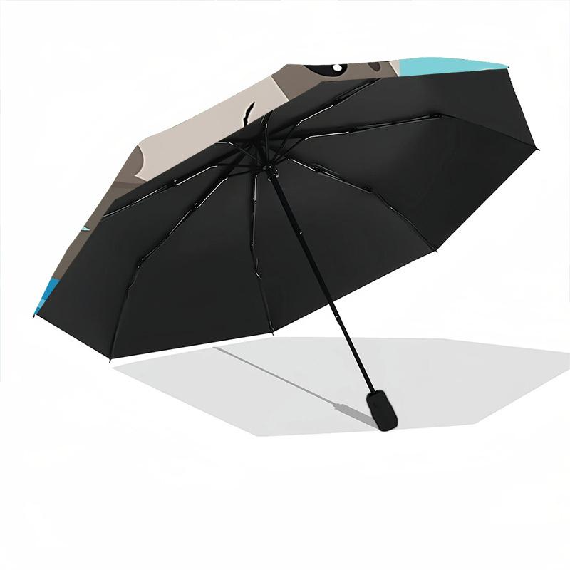 1 pièce Seal Love Parapluie Pliant Mode Ouverture/Fermeture Automatique à 8 Baleines, Coupe-Vent Portable, Usage Quotidien071