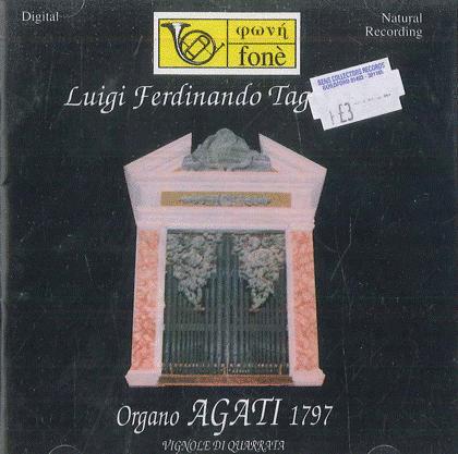 

CD LUIGI FERDINANDO TAGLIAVINI Organo 90F33CD FONE Non Japan Classical Used