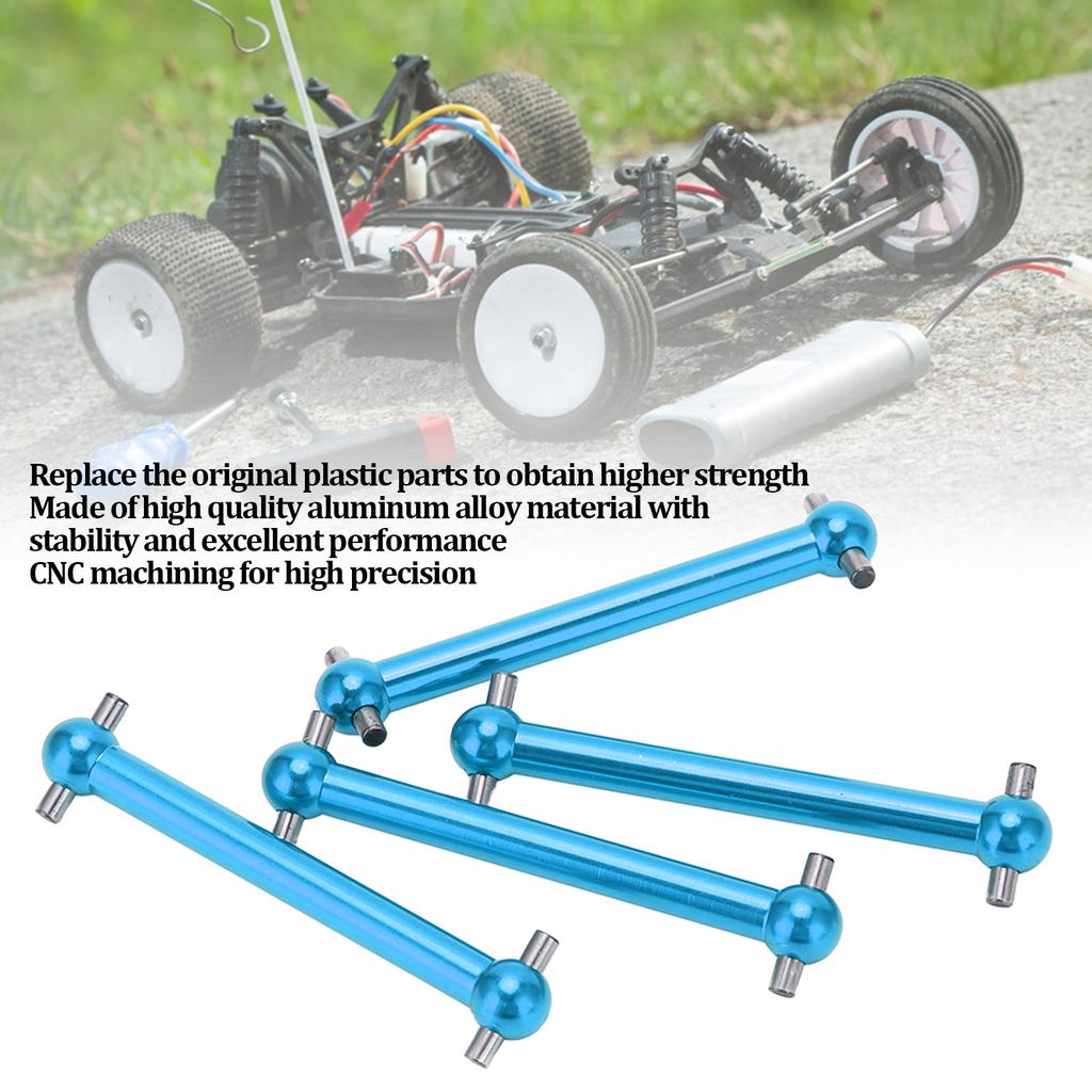 4pcs RC Metal Dog Bone Drive Shaft Front and Rear   Dog Bone for    02B 1Celsius10 RC Car Upgrade Parts