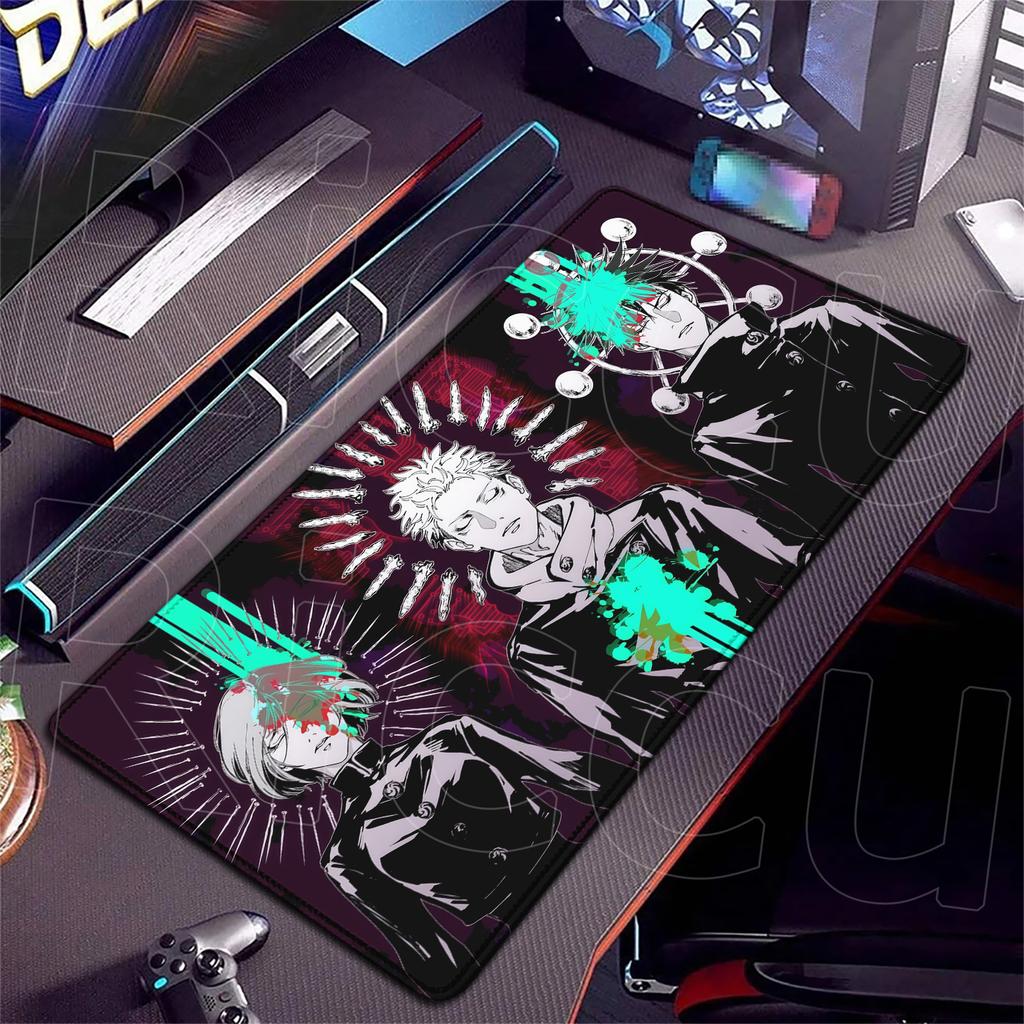 HD XXL Ryomen Sukuna 400x900mm Black Anime Jujutsu Kaisen Mouse Pad Gojo Satoru MousePad Computer Gaming PC Accessories Desk Mat