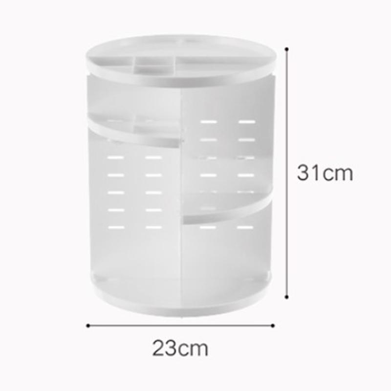 

Вращающийся органайзер для косметики 360 градусов Подставка для демонстрации макияжа Вращающийся держатель для косметики для помады Черный белый