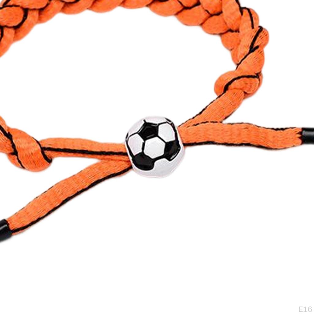 Soccer Bracelets Football Bangles Men's Women's Chain Braided Rope Bracelet